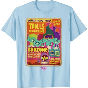 image:imageDreamWorks Trolls Band Together Brozone Magazine Cover TShirtBaby Blue