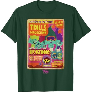 image:imageDreamWorks Trolls Band Together Brozone Magazine Cover TShirtDark Green
