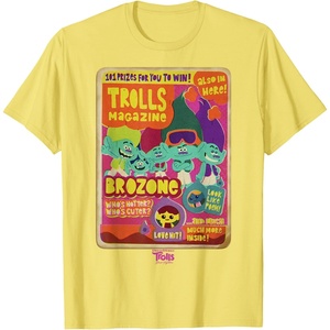image:imageDreamWorks Trolls Band Together Brozone Magazine Cover TShirtLemon Yellow