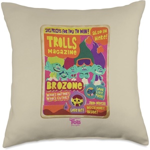 image:imageDreamWorks Trolls Band Together Brozone Magazine Cover Throw Pillow18x18