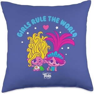 image:imageDreamWorks Trolls Band Together Girls Rule the World Throw Pillow18x18