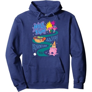 image:imageDreamWorks Trolls Band Together Hole N Fun Pullover HoodieNavy Blue