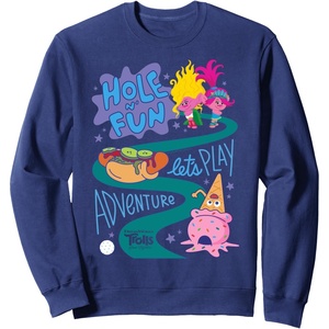 image:imageDreamWorks Trolls Band Together Hole N Fun SweatshirtNavy Blue