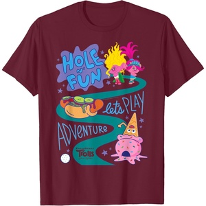 image:imageDreamWorks Trolls Band Together Hole N Fun TShirtBurgundy