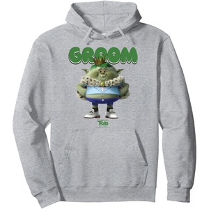 image:imageDreamWorks Trolls Band Together King Gristle Pullover HoodieHeather Grey