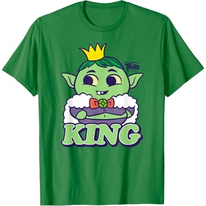 image:imageDreamWorks Trolls Band Together King Gristle TShirtKelly Green