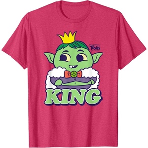 image:imageDreamWorks Trolls Band Together King Gristle TShirtRed Heather
