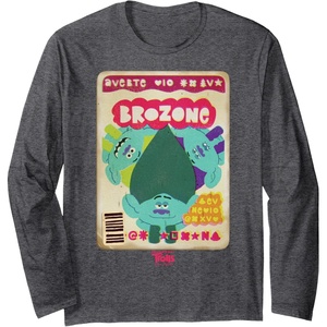 image:imageDreamWorks Trolls Band Together Magazine Cover Long Sleeve TShirtDark Heather Grey