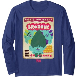 image:imageDreamWorks Trolls Band Together Magazine Cover Long Sleeve TShirtNavy Blue