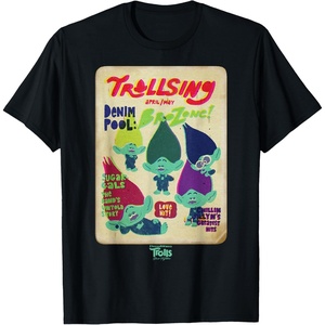 image:imageDreamWorks Trolls Band Together Magazine Cover TShirtBlack