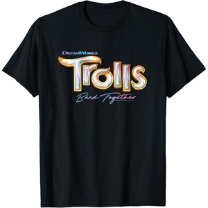 image:imageDreamWorks Trolls Band Together Movie Logo TShirtBlack