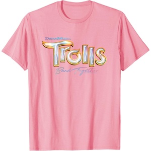 image:imageDreamWorks Trolls Band Together Movie Logo TShirtPink