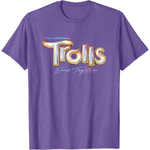 image:imageDreamWorks Trolls Band Together Movie Logo TShirtPurple Heather