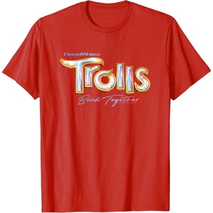 image:imageDreamWorks Trolls Band Together Movie Logo TShirtRed