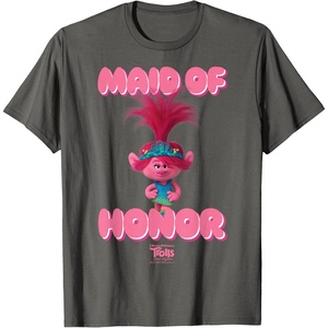 image:imageDreamWorks Trolls Band Together Poppy Made of Honor TShirtAsphalt Grey