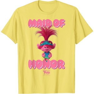 image:imageDreamWorks Trolls Band Together Poppy Made of Honor TShirtLemon Yellow