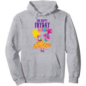 image:imageDreamWorks Trolls Band Together Poppy and Viva Fryday Dance Pullover HoodieHeather Grey