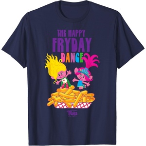 image:imageDreamWorks Trolls Band Together Poppy and Viva Fryday Dance TShirtNavy Blue