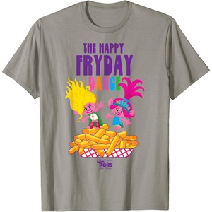 image:imageDreamWorks Trolls Band Together Poppy and Viva Fryday Dance TShirtSlate Grey