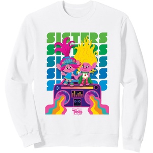 image:imageDreamWorks Trolls Band Together Poppy and Viva Sisters SweatshirtWhite