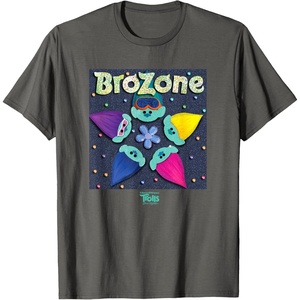 image:imageDreamWorks Trolls Band Together Psychedelic TShirtAsphalt Grey