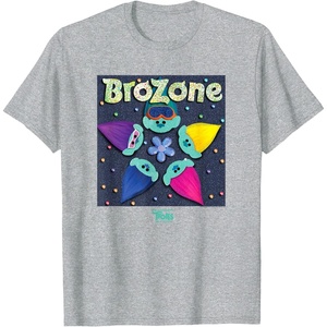 image:imageDreamWorks Trolls Band Together Psychedelic TShirtHeather Grey