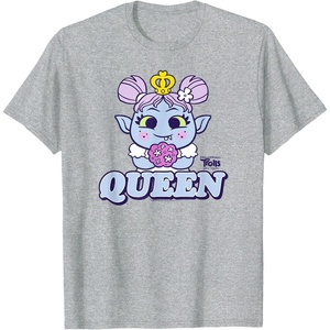image:imageDreamWorks Trolls Band Together Queen Bridget TShirtHeather Grey