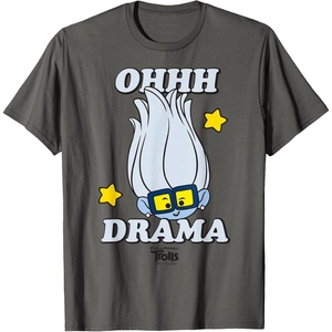 image:imageDreamWorks Trolls Band Together Tiny Diamond Oh Drama TShirtAsphalt Grey