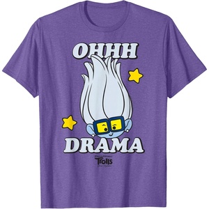 image:imageDreamWorks Trolls Band Together Tiny Diamond Oh Drama TShirtPurple Heather