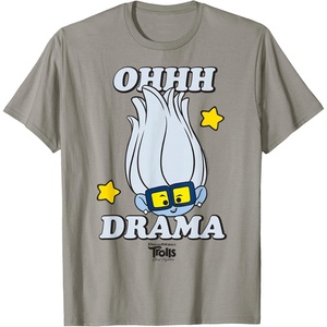 image:imageDreamWorks Trolls Band Together Tiny Diamond Oh Drama TShirtSlate Grey