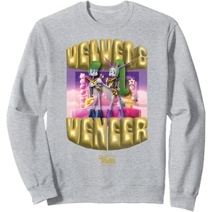 image:imageDreamWorks Trolls Band Together Velvet and Veneer SweatshirtHeather Grey