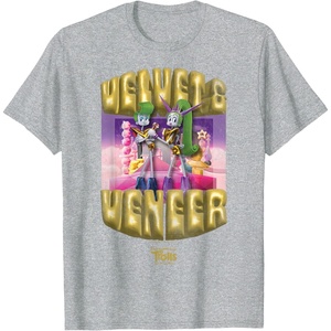 image:imageDreamWorks Trolls Band Together Velvet and Veneer TShirtHeather Grey