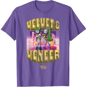 image:imageDreamWorks Trolls Band Together Velvet and Veneer TShirtPurple Heather