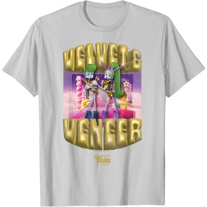 image:imageDreamWorks Trolls Band Together Velvet and Veneer TShirtSilver Grey