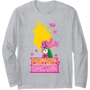 image:imageDreamWorks Trolls Band Together Viva FatastAmazing Long Sleeve TShirtHeather Grey