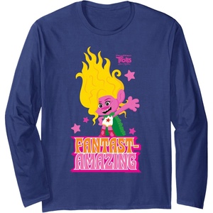 image:imageDreamWorks Trolls Band Together Viva FatastAmazing Long Sleeve TShirtNavy Blue