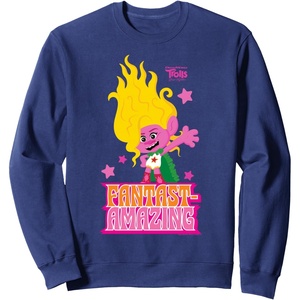 image:imageDreamWorks Trolls Band Together Viva FatastAmazing SweatshirtNavy Blue