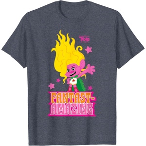 image:imageDreamWorks Trolls Band Together Viva FatastAmazing TShirtHeather Blue