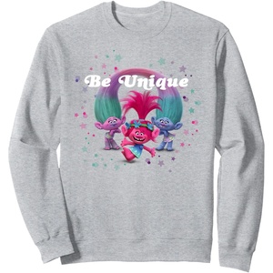 image:imageDreamWorks Trolls Be Unique SweatshirtHeather Grey