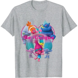 image:imageDreamWorks Trolls Be Unique TShirtHeather Grey