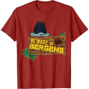 image:imageDreamWorks Trolls Beware of Bergens Branch TShirtCranberry Red