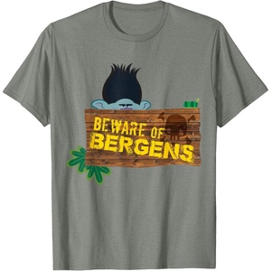 image:imageDreamWorks Trolls Beware of Bergens Branch TShirtOlive Heather