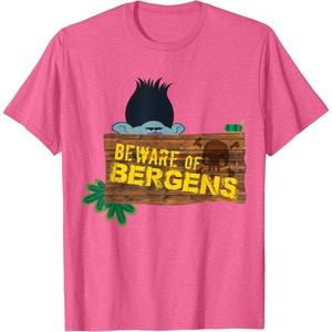 image:imageDreamWorks Trolls Beware of Bergens Branch TShirtPink Heather