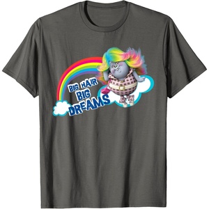 image:imageDreamWorks Trolls Big Hair Big Dreams Bridget TShirtAsphalt Grey