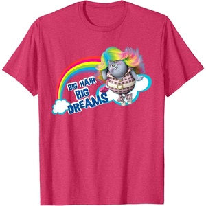 image:imageDreamWorks Trolls Big Hair Big Dreams Bridget TShirtRed Heather
