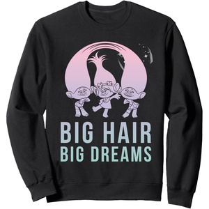 image:imageDreamWorks Trolls Big Hair Big Dreams SweatshirtBlack