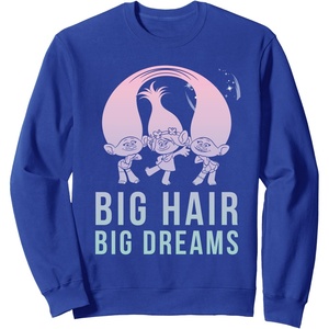 image:imageDreamWorks Trolls Big Hair Big Dreams SweatshirtRoyal Blue