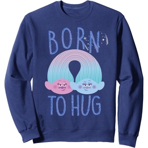 image:imageDreamWorks Trolls Born To Hug SweatshirtNavy Blue