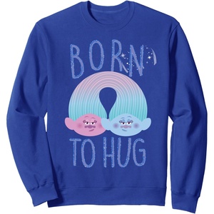 image:imageDreamWorks Trolls Born To Hug SweatshirtRoyal Blue