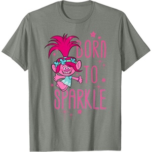 image:imageDreamWorks Trolls Born to Sparkle TShirtOlive Heather
